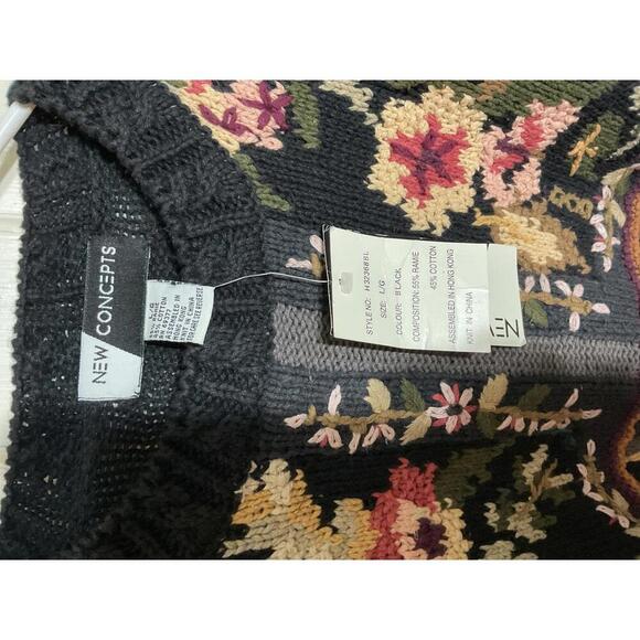 New Concepts Large knitted vintage sweater. - Picture 3 of 7